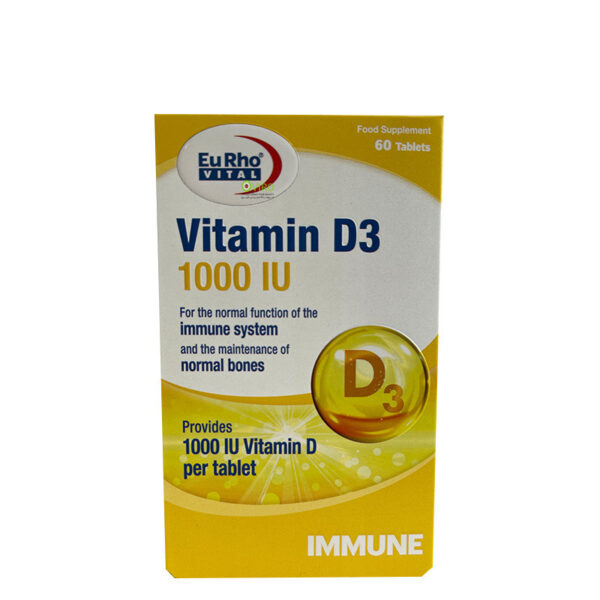 قرص-ویتامین-d3-یوروویتال-1000-واحدی-داروخانه-آنلاین-اویرو