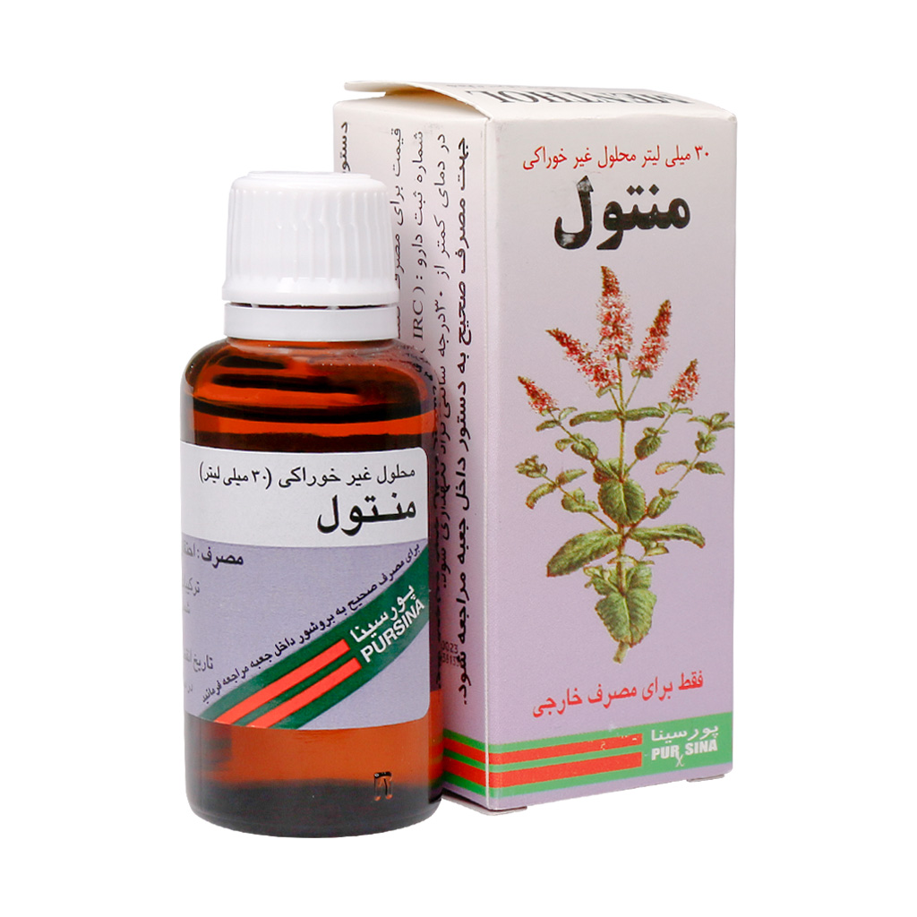 قطره غیر خوراکی بینی منتول